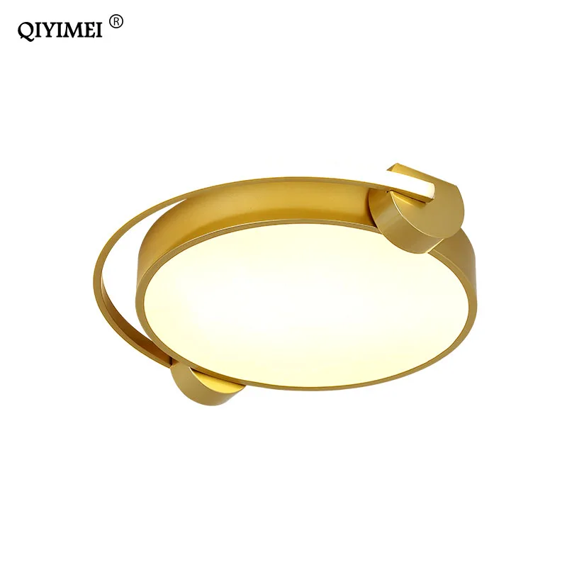 Золотые наушники Форма Современные светодиодные потолочные лампы для спальни