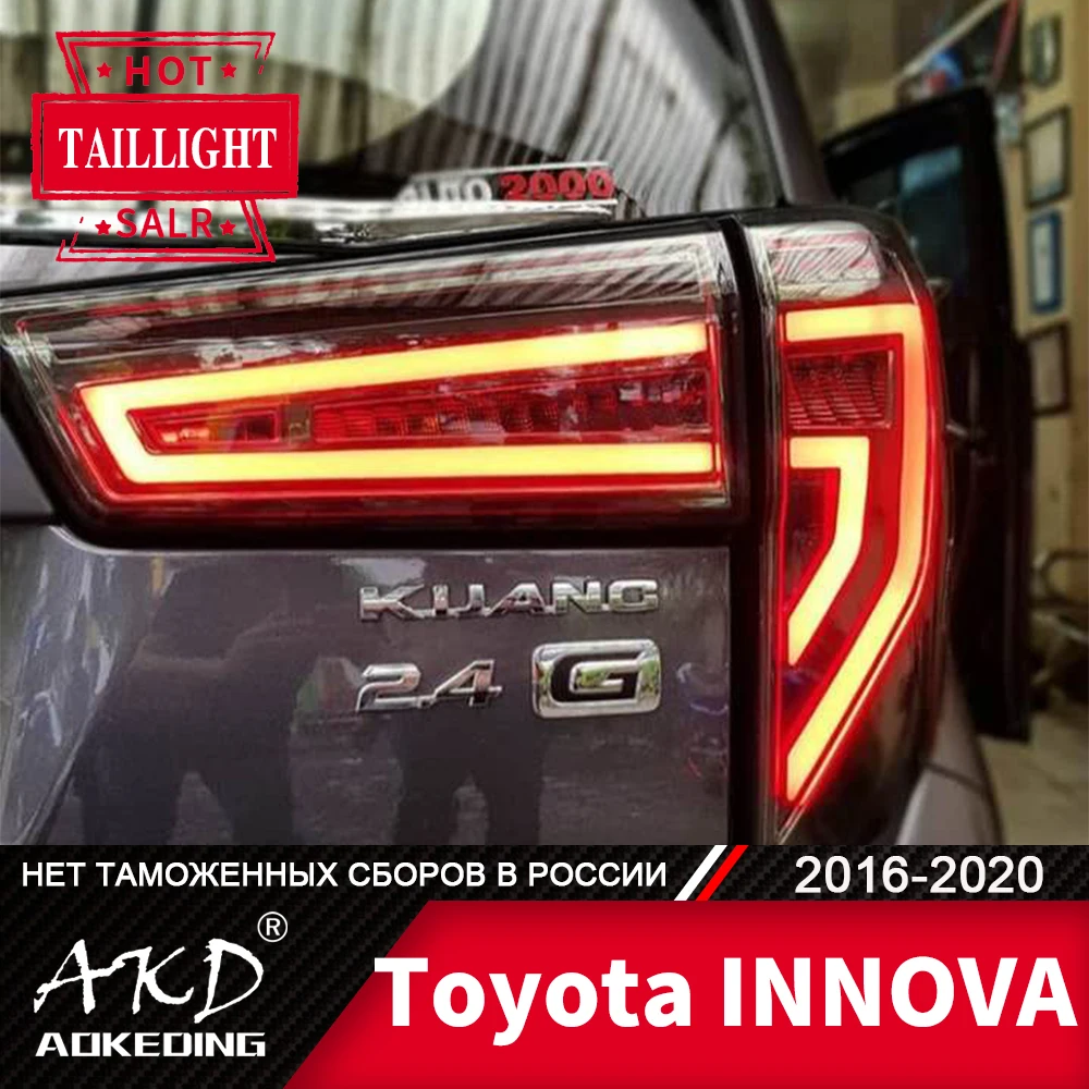 

For Car Toyota Innova 2016-2020 Tail Lamp LED Fog Lights Day Running Light DRL Tuning Car Accessories Innova Tail Lights