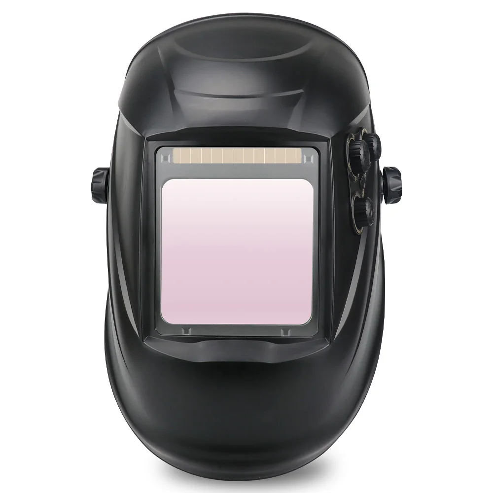 Auto Darkening Welding Mask Large View Big Windows 100x97mm DIN4-13 Optical 1112 4 Sensors Helmet Welder Ture Color | Инструменты