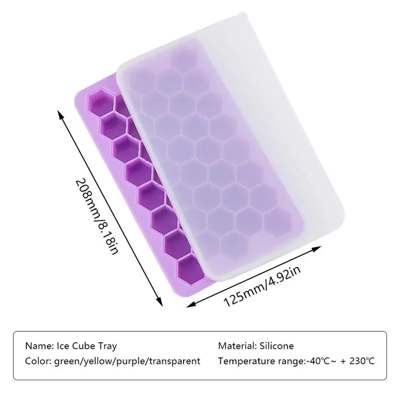 

Ice Cube Maker Food Grade Flexible Silicones Honeycomb Shape Ice Mould For Whiskey Cocktail Home Kitchen Bar Supplies