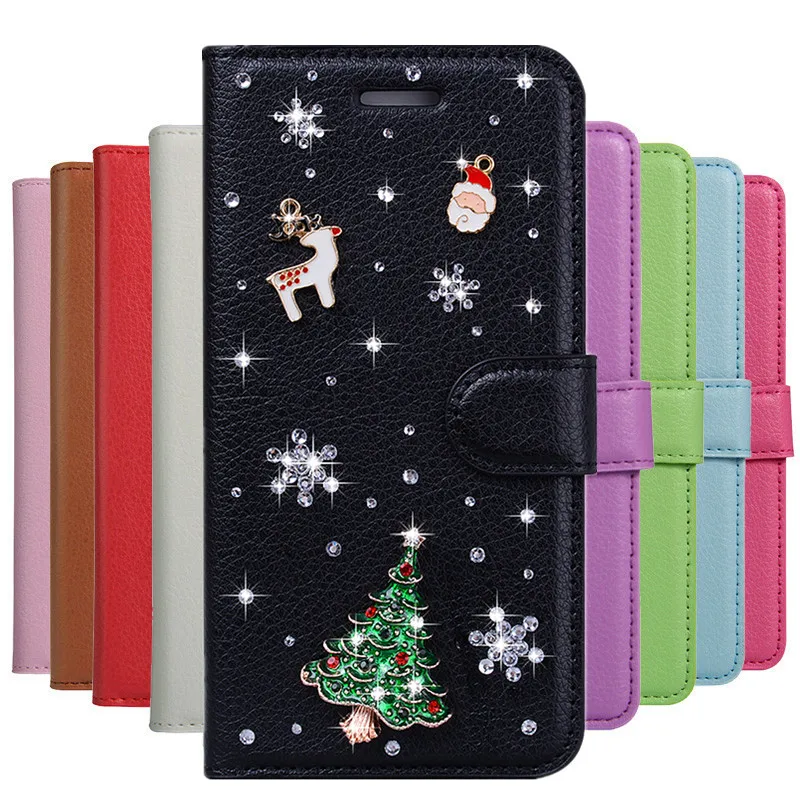 Чехол для iphone 12 Mini 11 Pro Max чехол телефона X XS XR 6s 7 8 Plus SE 2020 Рождественский кожаный