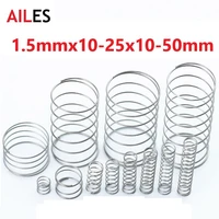 10pcs 304 stainless steel compression spring compressed wire diameter 1 5mm y type rotor return springs
