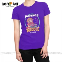 ponyos noodle house womens t shirts ponyo on the cliff fashion tee shirt tops grunge cotton t shirt for female funny clothes