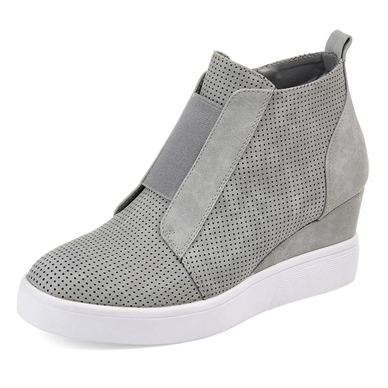 CUZULLAA для женщин Сезон осень Дышащая ботильоны со скрытым каблуком Модные женские