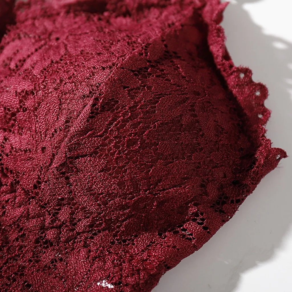 Однотонные Бесшовные бюстгальтеры пуш ап для женщин сексуальные кружевные