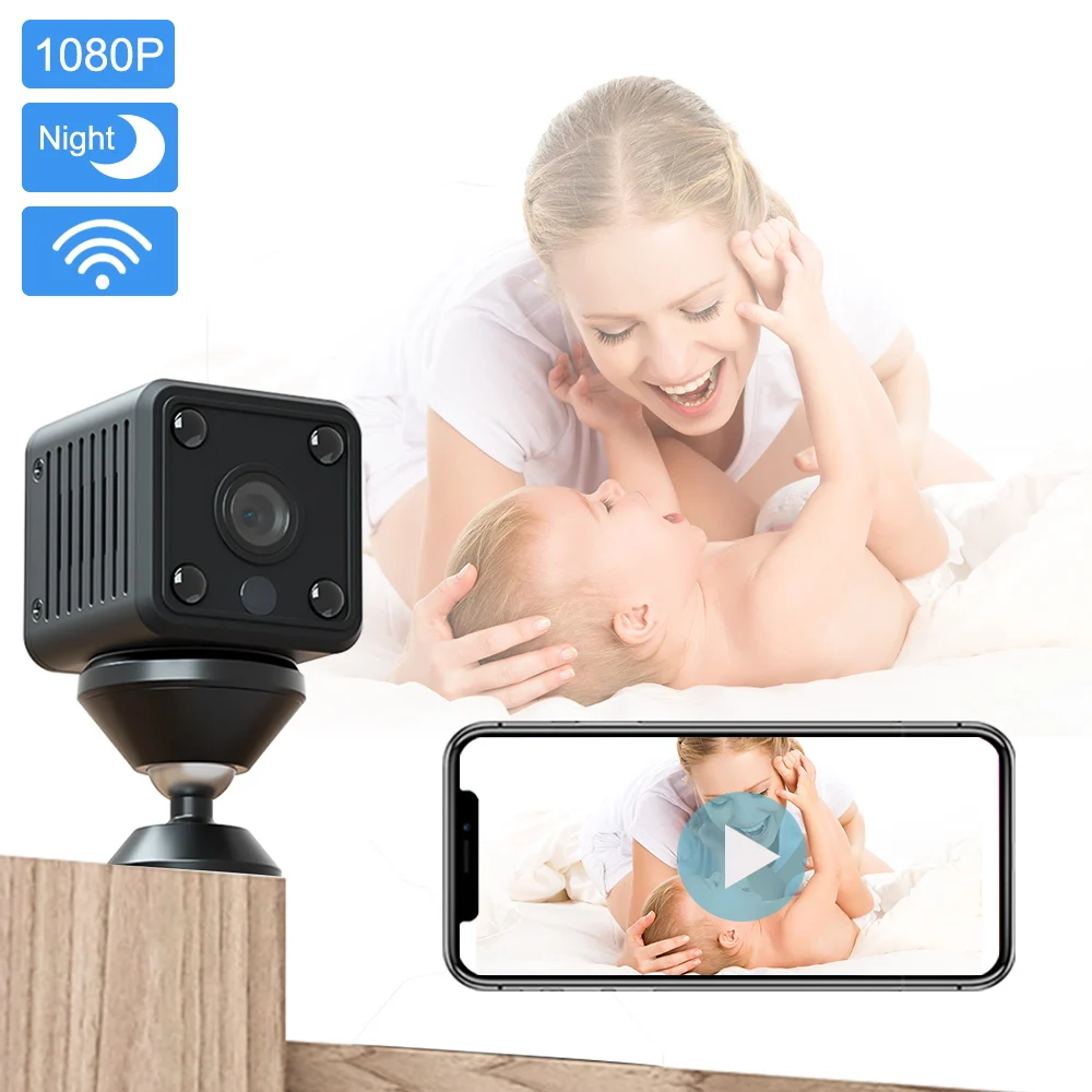 WiFi радионяня 1080P аккумуляторная батарея монитор сна ребенка автоматическое
