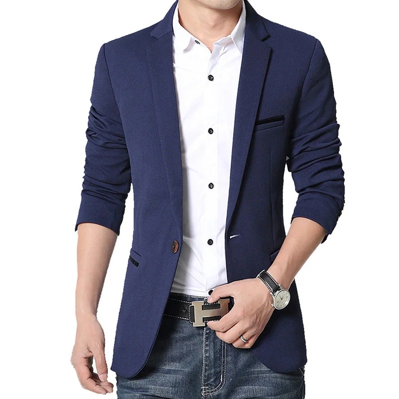 

Casual Men's Suit Jacket, Autumn And Winter Slim Jacket, Men's