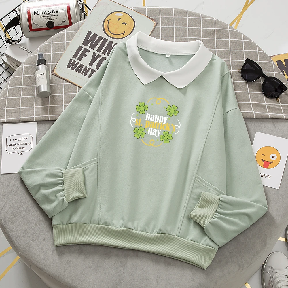 Women Hoodies Sweatshirts Full Sleeve Oversized Turn-down Collar Sweatshirt Autumn Letter Printed Cotton Streetwear Sweetshirts