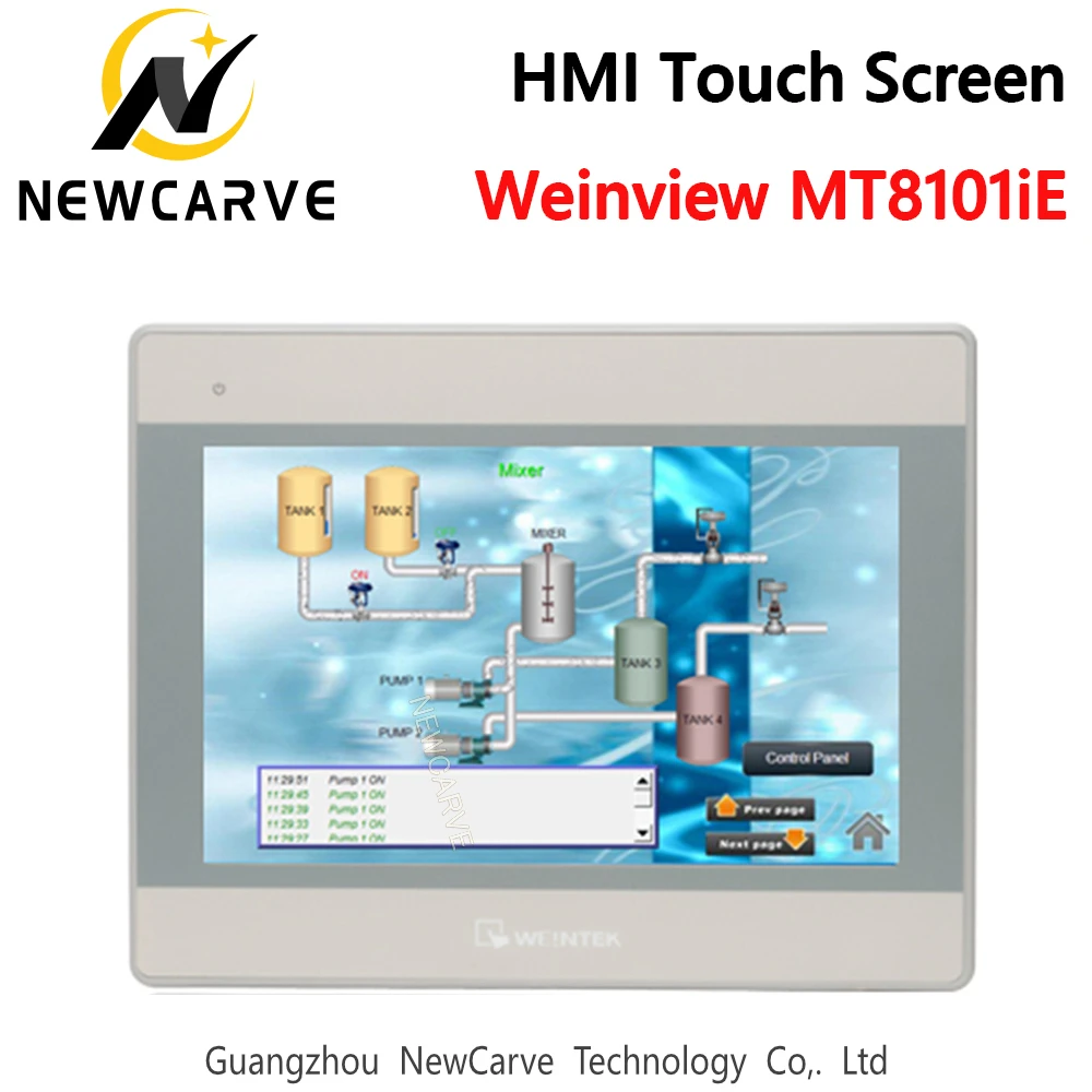 

10.1 inch 800*480 Human Machine Interface WEINVIEW/WEINTEK Weinview MT8101iE HMI Touch Screen NEWCARVE