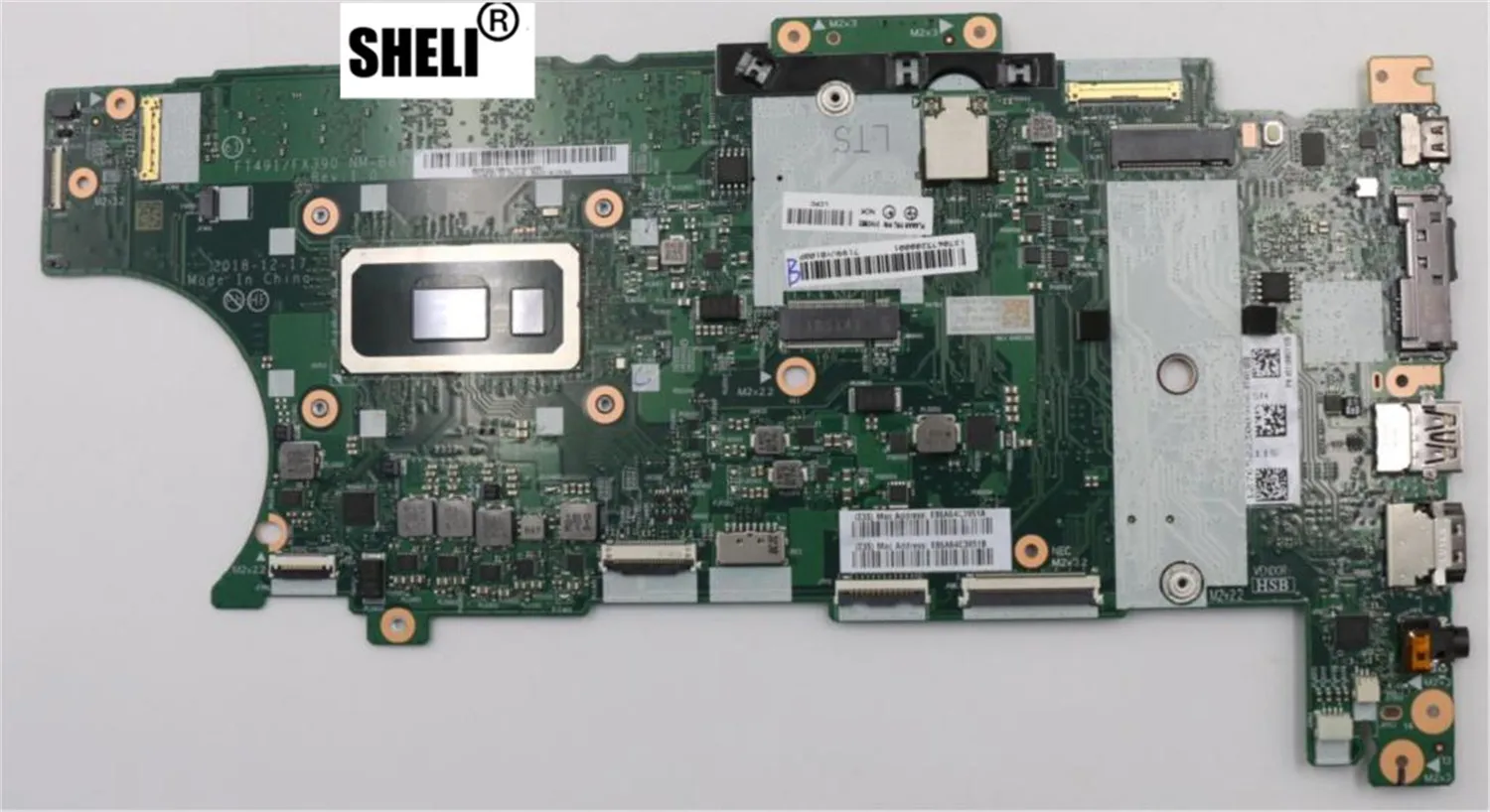 

SHELI для Lenovo ThinkPad T490S материнская плата NM-B891 CPU I7 8565U 8665U 8 ГБ ОЗУ FRU 01HX964 01HX940 01HX942 01HX912 01HX910