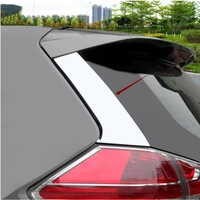 for nissan rogue x trail t32 2014 2015 2016 2019 chrome rear window spoiler side pillar post cover trim molding stainless 2pcs