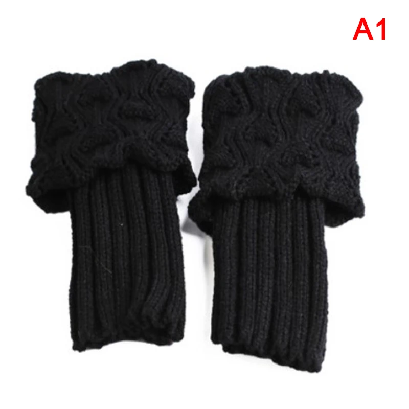 

New F1 Pair Women Crochet Boot Cuffs Knit Toppers Boot Socks Winter Leg Warmers Socks Mujer Keep Warm