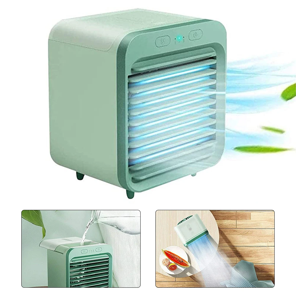 

Вентилятор кондиционера, портативный USB мини-перезаряжаемый кондиционер с водяным охлаждением, настольный вентилятор охлаждения воздуха, ...