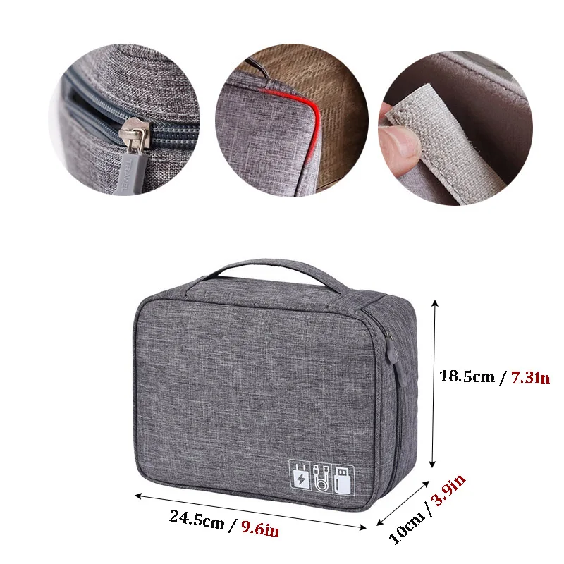 Портативная дорожная сумка для кабеля цифровые сумки хранения органайзер USB