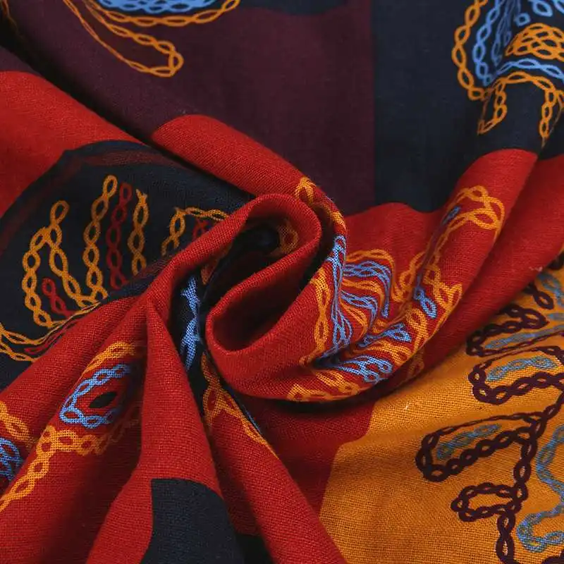 ZANZEA, осеннее платье, женское, винтажное, с цветочным принтом, хлопок, лен, Vestido, халат, кафтан, Femme, v-образный вырез, длинный рукав, праздничный Сарафан