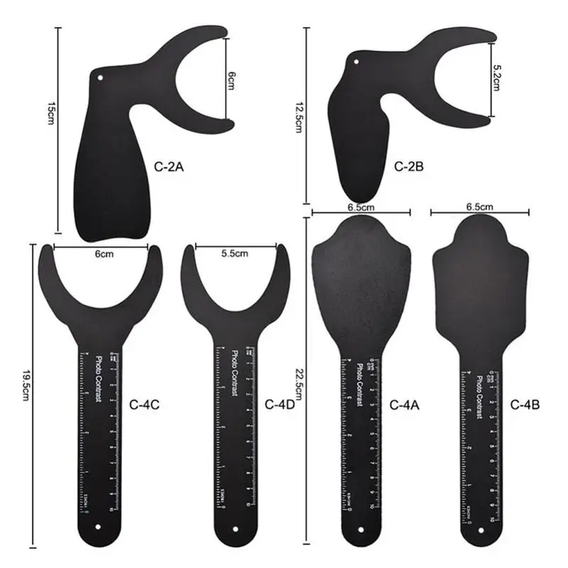 

1pc Dental Photographic Image Contrast Board Oral Cheek Size 6 Plate Contrasters Tools Lab Autoclavable Black T0R0
