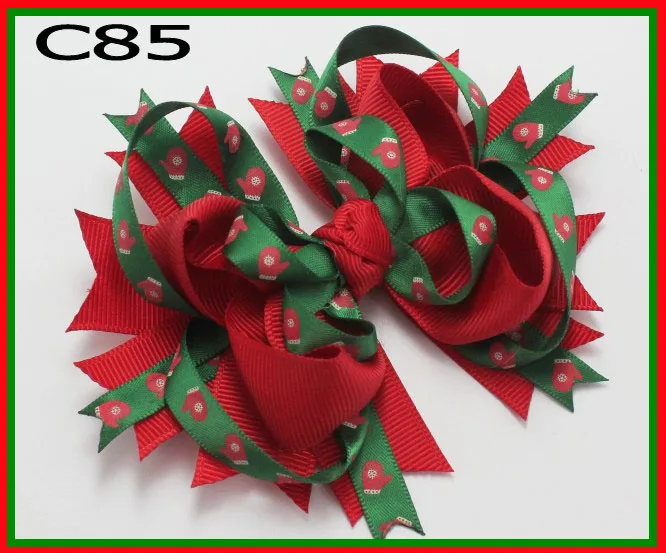 Бесплатная доставка B group 60 шт рождественские перьевые банты для волос