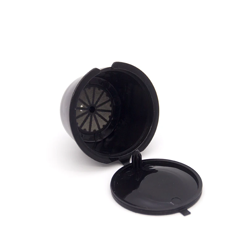 

6PCS Coffee Capsule Filter Cup With Spoon Brush Fit Reusable Capsule Filters Baskets Plastic Coffee Cup Pod Kitchen Cafe Tools