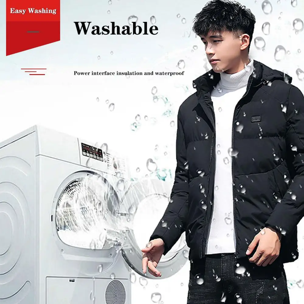 Heated Jackets Fashion Men Women Electric Jacket USB Heating Hooded Warm Winter Thermal Coat | Спорт и развлечения