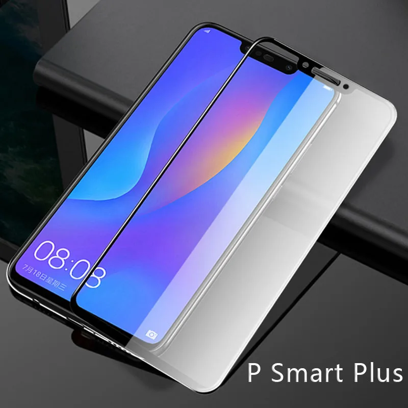 Защитное стекло для huawei p smart plus 2018 протектор экрана закаленное на psmart smar smat пленка