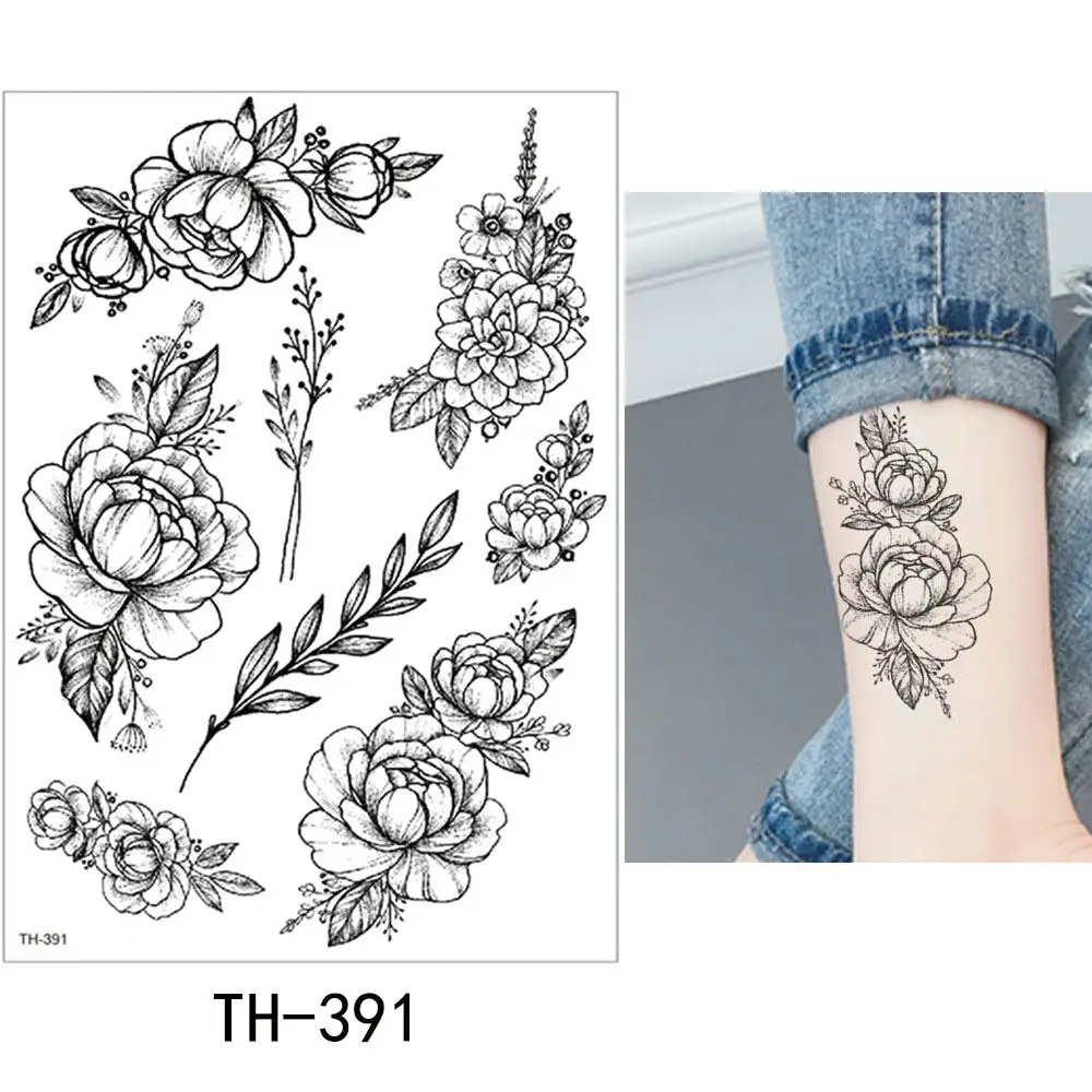 TH-391 Glaryyears 15*21 см временная татуировка наклейка Горячая Поддельные татуировки животные и растения флеш-тату водонепроницаемый маленький боди-арт для мужчин и женщин - Цвет: TH-391