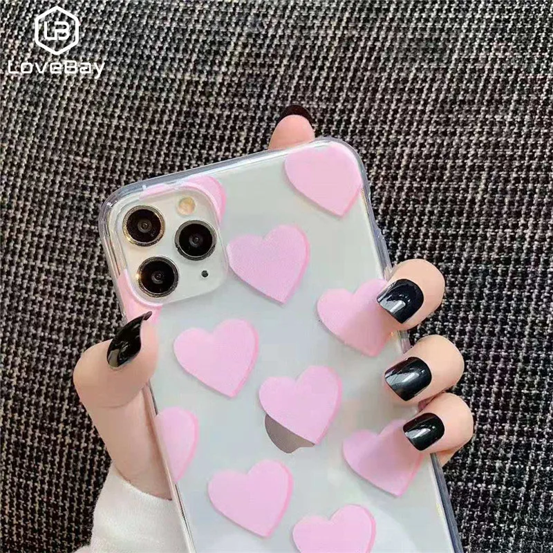 Lovebay чехол для телефона iPhone 11 6 S 7 8 Plus X XR 11Pro XS Max милый мультяшный волнистый
