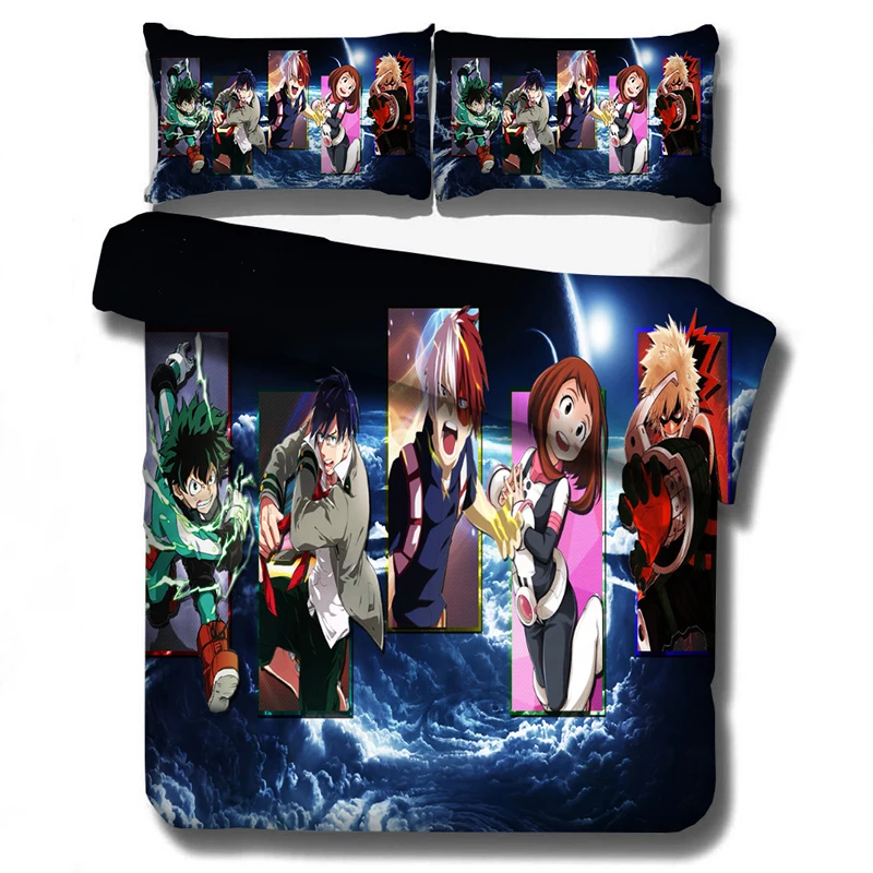Комплект постельного белья из аниме Моя геройская Академия пододеяльники
