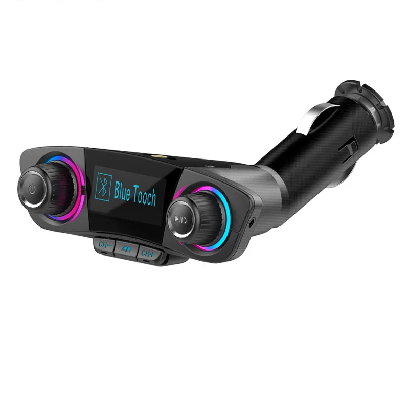 Fm-передатчик JaJaBor Bluetooth Carkit AUX аудио MP3 плеер FM модулятор Handsfree большой экран