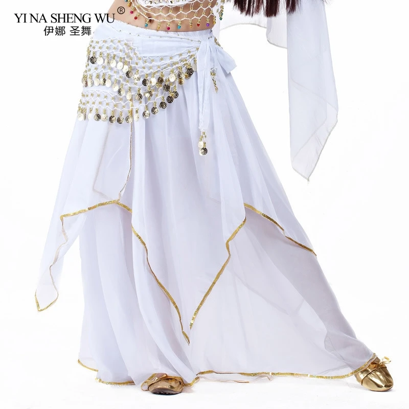 Belly Dance Skirt Professional Competition Sexy Chiffon For Women Costume Dancer 9 Color New | Тематическая одежда и