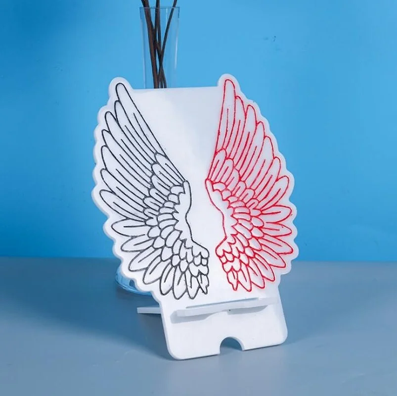 

DIY Epoxy mold phone holder Mould Wings Phone Holder Silicone Mold