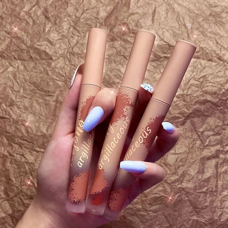 

Бархатная матовая губная помада, стойкая антипригарная чашка, не выцветает, Косметика для макияжа для девушек и женщин HJL2019