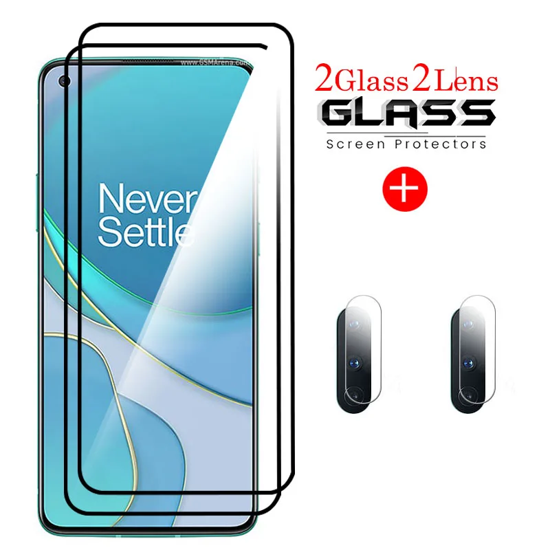 

4 in 1 Tempered Glass For OnePlus Nord Screen Protector Full Cover Camera Lens Film For One Plus Nord AC2001,AC2003 8T N10 Glass