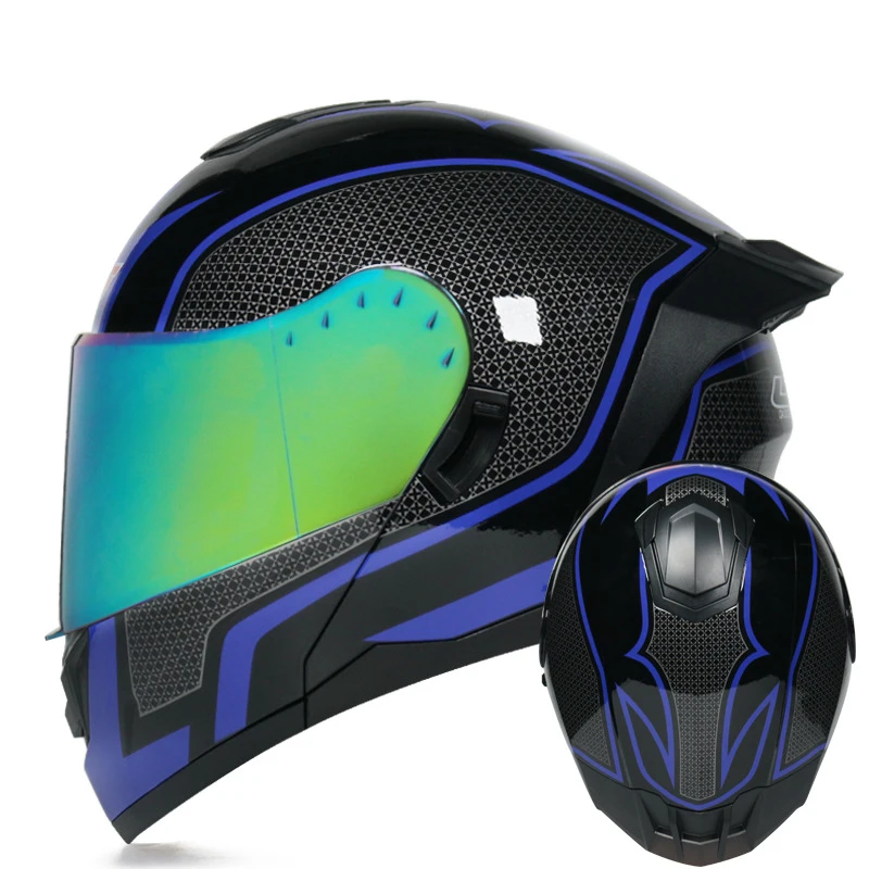 

Мотоциклетный шлем с откидной крышкой на все лицо для эндуро гоночный трек Casco мотоциклетный мужской женский мужской спортивный велосипед ...