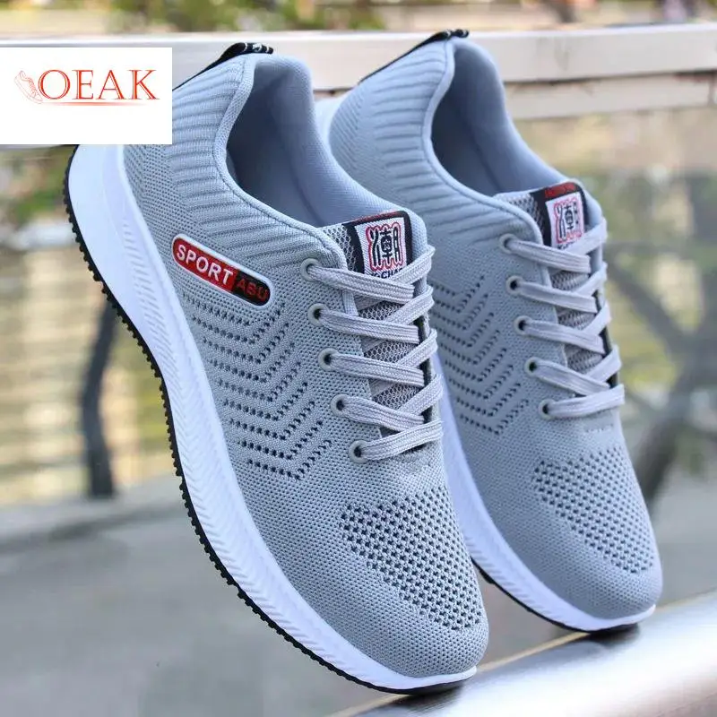 

Кроссовки мужские легкие на шнуровке, повседневные сникерсы, удобная дышащая обувь для ходьбы и тенниса