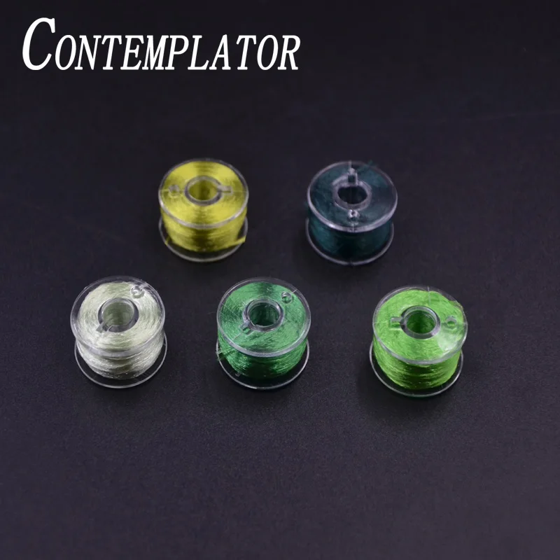 

Созерцатель 5 шт. зеленоватый цвет Fly связывая нить 120 денье высокая сила разрыва катушка ниток