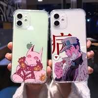 anime jojo killer queen phone case for iphone 13 12 11 8 7 plus mini x xs xr pro max transparent soft
