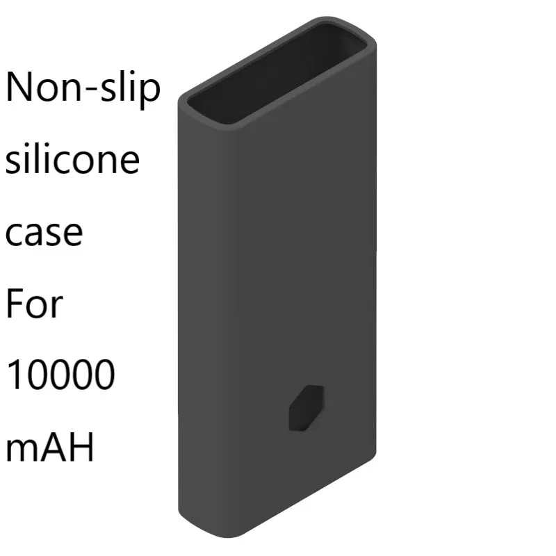Silicone Case Only 10000 мАч Xiaomi Mi внешний аккумулятор 2 внешних аккумулятора 15 Вт Быстрая Зарядка Внешний аккумулятор 10000 PLM09ZM с двойным USB выходом для телефона - Цвет: Silicone Case Only