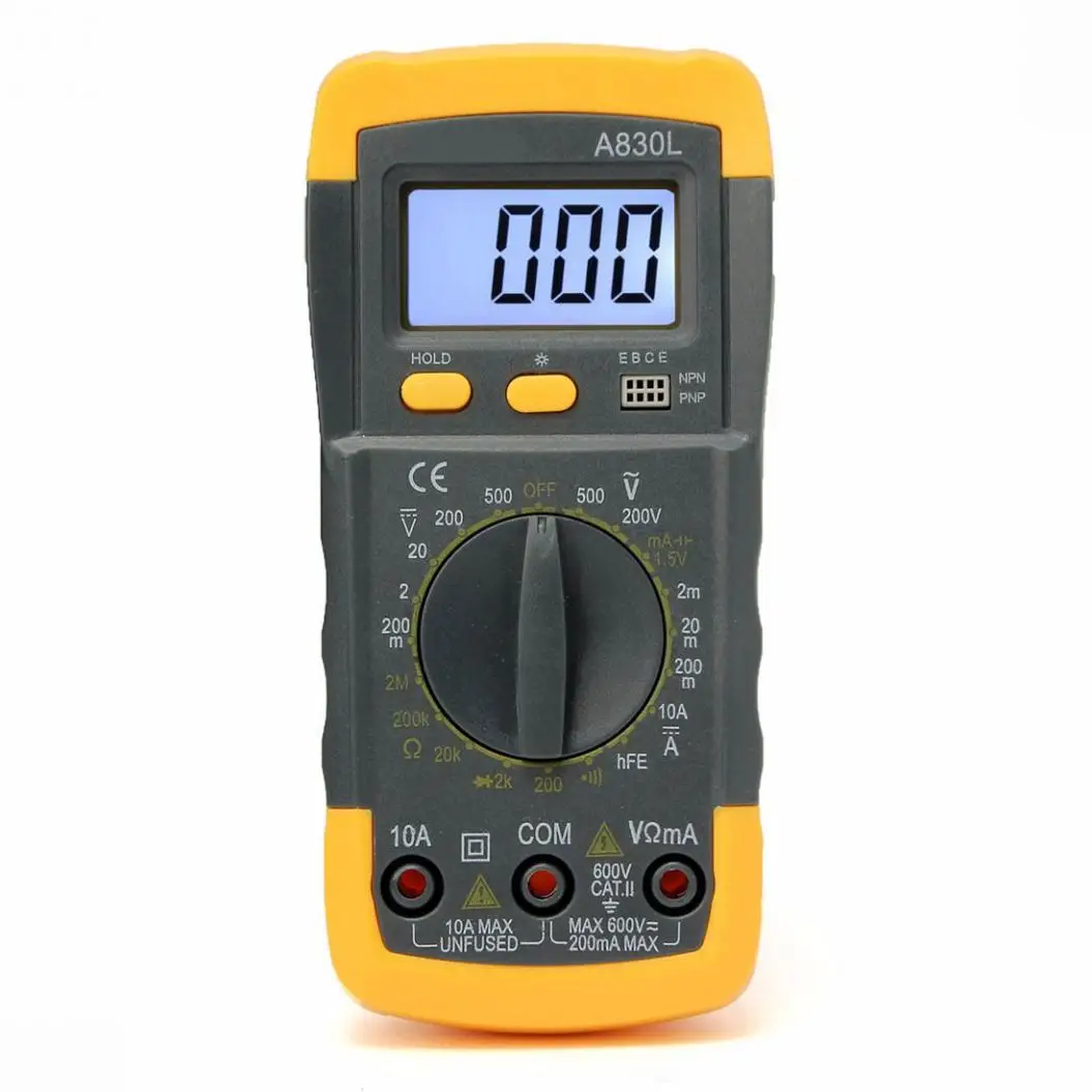 Цифровой мультиметр с ЖК дисплеем вольтметр Омметр амперметр измеритель