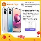 Оригинальный Смартфон Xiaomi Redmi Note 10S, телефон с экраном 6,43 дюйма AMOLED, 5000 мАч