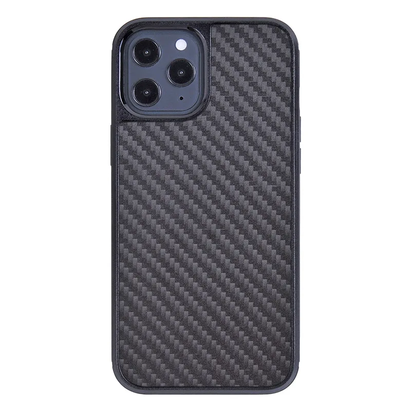 

Suitable for Apple 12 Mobile Phone Shell Carbon Fiber Frosted Pattern Iphone12pro All-Inclusive Drop-Proof Protective Cover