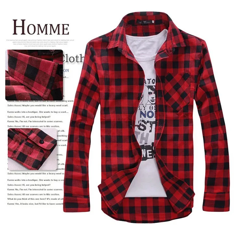 

2021 New Trend Men's Plaid Shirt Slim Korean Version Of Men's Shirt Casual Fashion Style 5 colors Free Shipping For Men