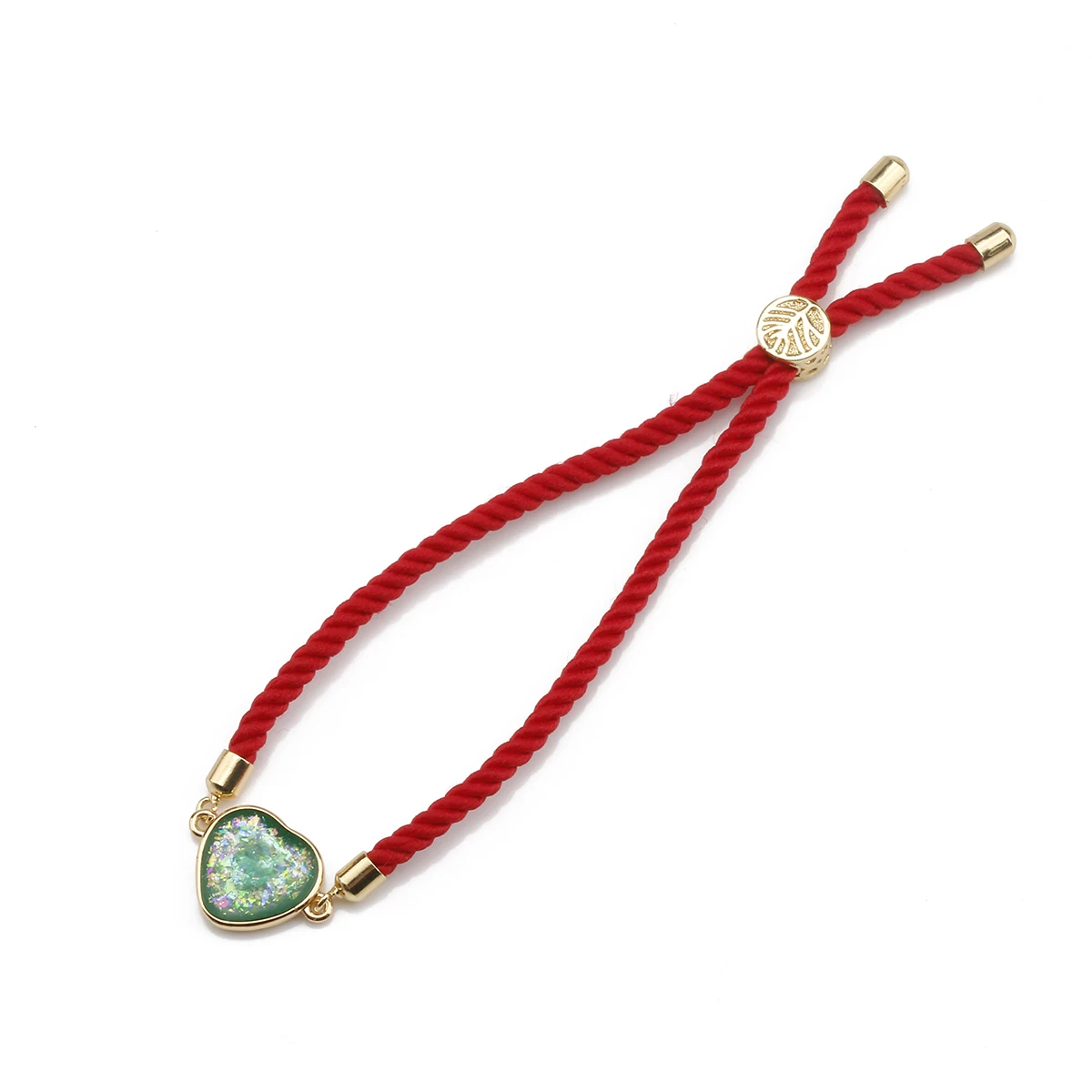 Зеленый красочный Опаловый женский браслет браслеты с позолоченным фианитом