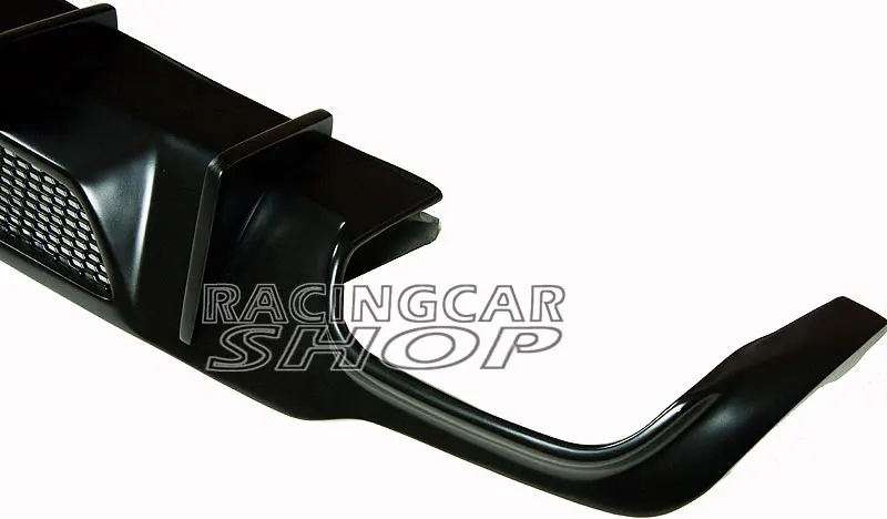 UNPAINTED V style sedan BLACK rear lip diffuser for BENZ W204 C63 coupe C250 C300 C350 AMG SPORT BUMPER 2012- M022F