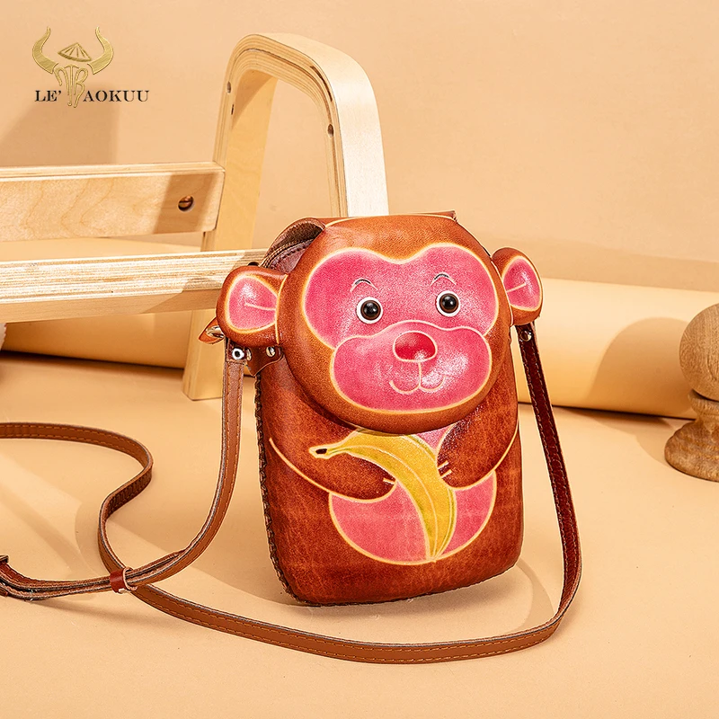 Брендовая Роскошная дамская сумка на плечо из 2021 натуральной кожи с милой