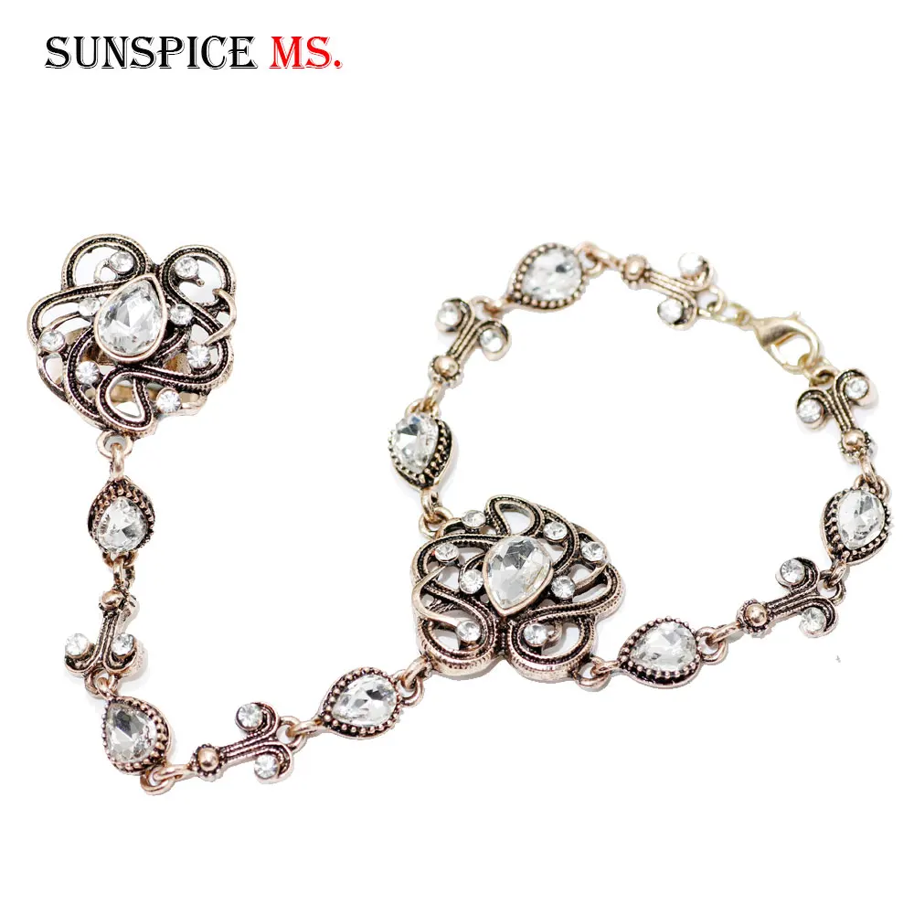 SUNSPICE MS античное золотистое кольцо с турецким браслетом Винтажное для женщин