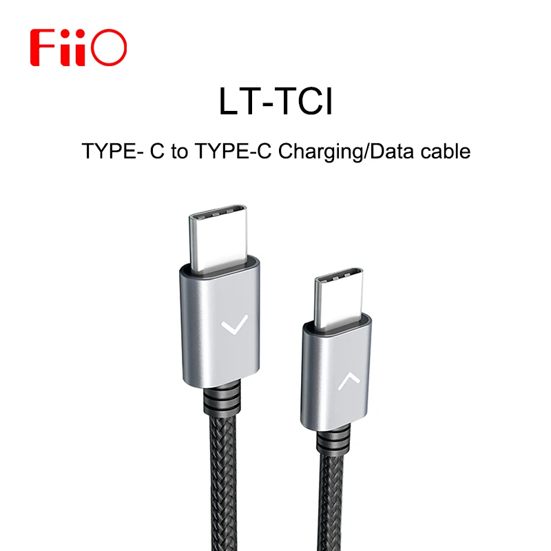 FiiO LT-TC1 Type-C to Type-C Charging Data cable for M15/M11/M5/M6/BTR5/BTR3 music MP3 Player Amplifier