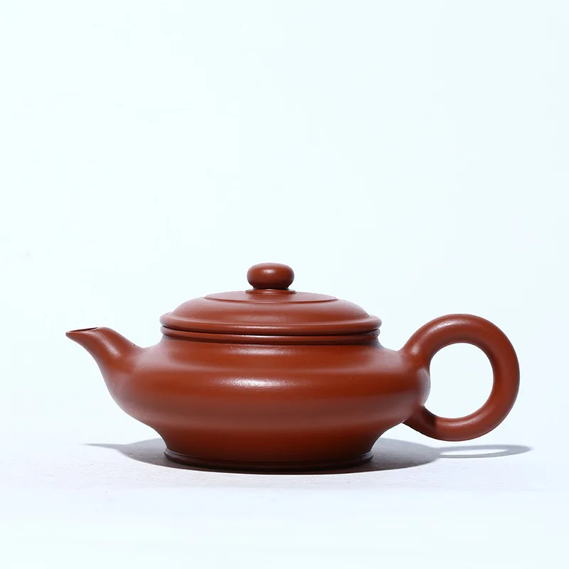 

Yixing handmade purple clay teapot raw material Zhuni Dahongpao Xubian teapot famous tea set