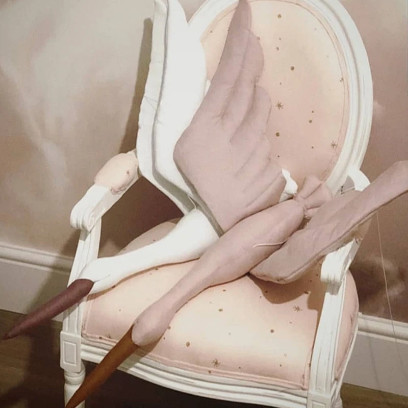 

Nordic Style Swan Doll Wall Ceiling Hanging Decoration Swan Stuffed Toy Birthday Gift Room Crib Bed Mobile Nursery Decor