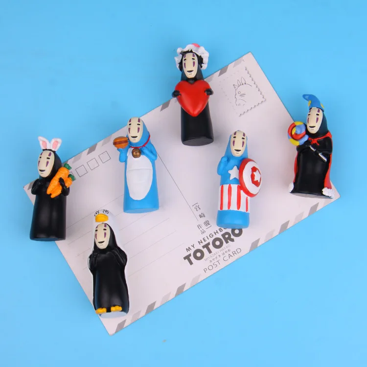 Креативные Мультяшные магниты для холодильника без лица студийной съемки