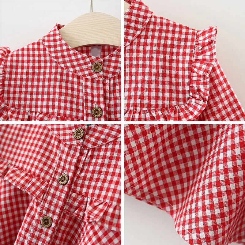 Keelorn новая весенняя хлопковая рубашка в клетку с длинными рукавами для маленьких